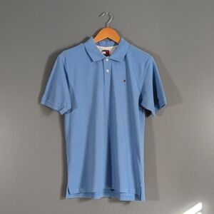 ❤️ Tommy Hilfiger blue collared short sleeve polo boys XL